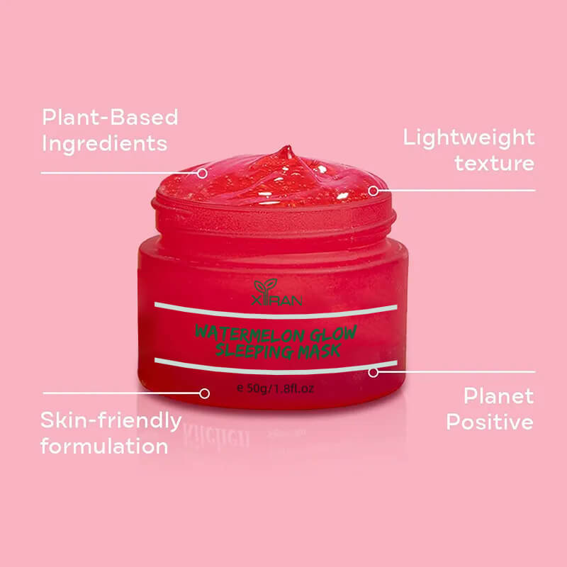 private label facial brightening hydrating reduces pigmentation and dark spots watermelon sleeping mask
